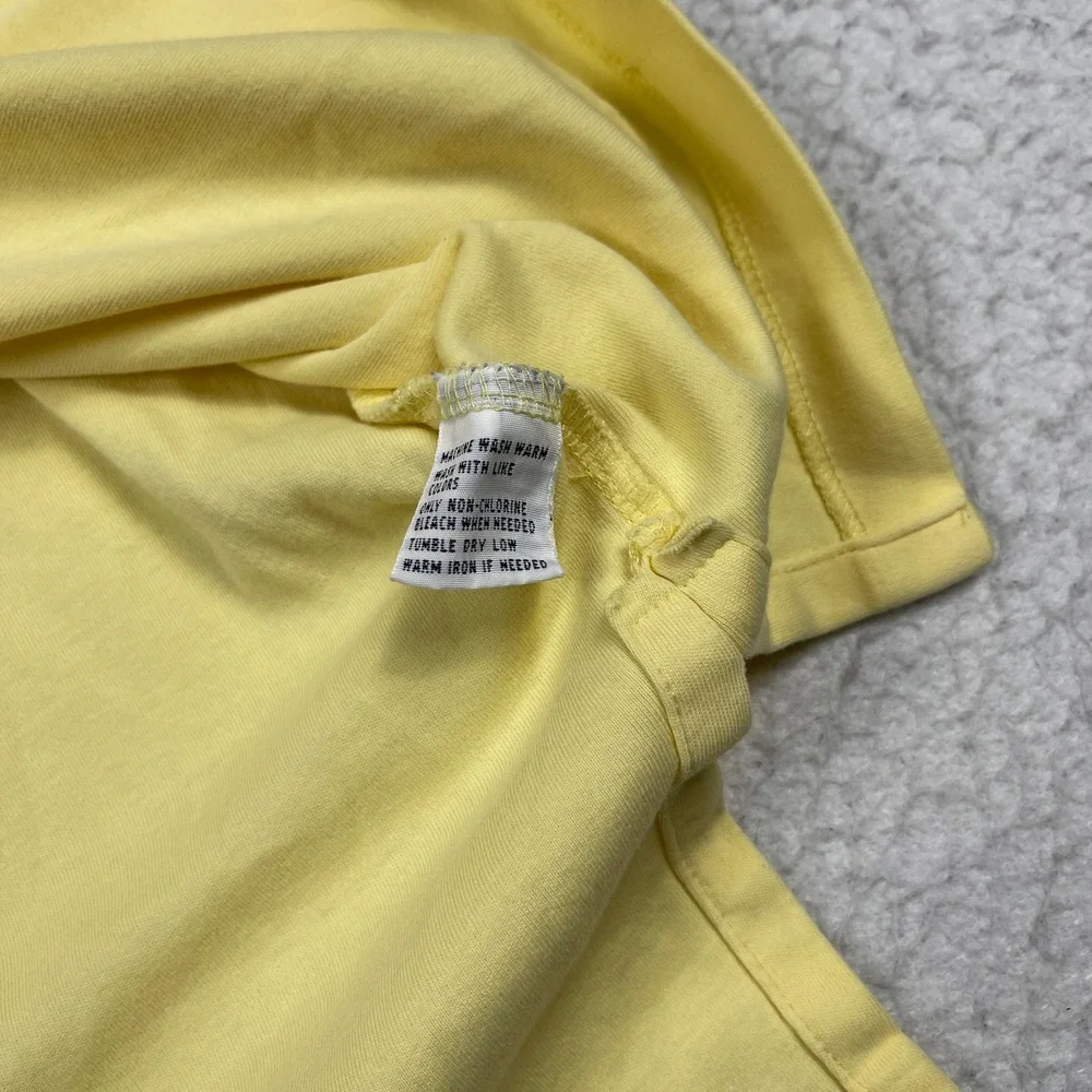 Polo Ralph Lauren Polo Shirt Mens Medium Yellow Short Sleeve Cotton Classic